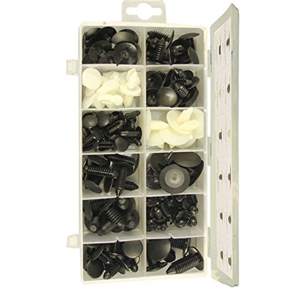 Simply ASB28 Assorted Box of Trim Clips, Set of 128