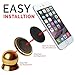 SMART & EASY Magnetic Cell Phone Holder for Car - Magnetic Cell Phone Car Mount for Truck, RV, Motorcycle, Boat, Ship, Office, Kitchen, Bedroom, Bathroom Mirror (Gold)