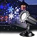 Christmas Projector Lights LED White Blue Rotating Snowflake Snowstorm Light Projector with Snowfall for Halloween Birthday Wedding Theme Party Garden Home Winter Outdoor Indoor Decor