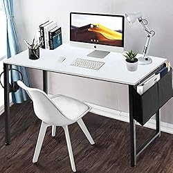 Lufeiya Computer Desk White Writing Table for Small