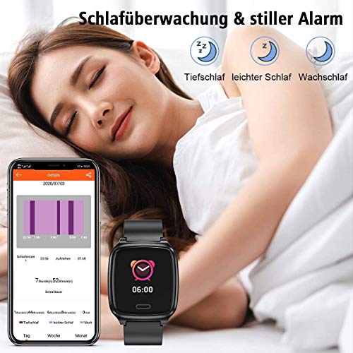 L8star Fitness Tracker, Smart Watch Heart Rate Monitor,Sleep Monitor