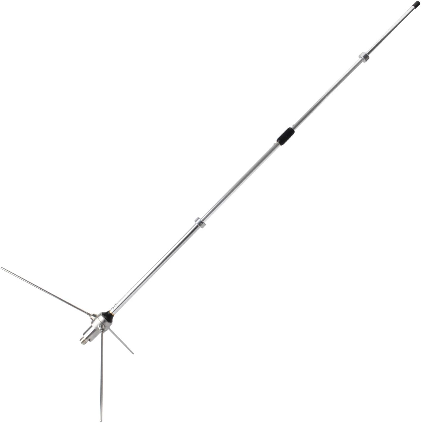 HYS 390-470Mhz UHF 6dBi 100W UHF-Female So239 Alterable Adjustable Frequency Aluminum Alloy Mobile Outdoor Base Antenna for Motorola Kenwood Icom Midland Mobile Transceiver Mobile Radio Repeater: GPS & Navigation