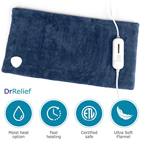 Dr Relief Full Back Heating Pad Fast Heating Wrap with Auto Shut Off