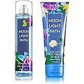 Bath & Body Works - Signature Collection - Moonlight Path - Fine Fragrance Mist 8 Fl Oz & Triple Moisture Body Cream 8 Fl Oz