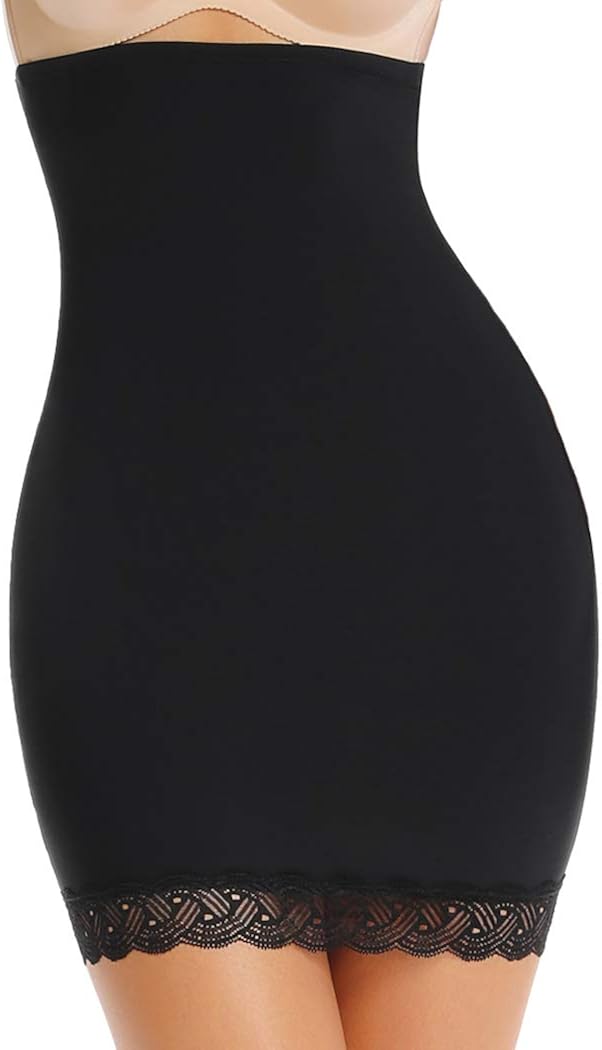 high waist slimming pants with skirt