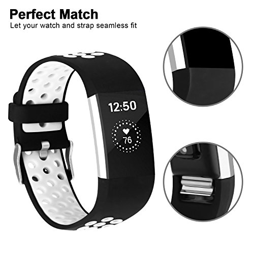 image for iGK Silicone Replacement Bands Compatible for Fitbit Charge 2, Adjusta