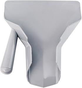 New Star Foodservice 42351 Polycarbonate Commercial French Fry Bagger, Left Handle, Gray
