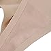 Bolivelan Womens Mid-Rise Seamless Thongs Comfy Underwear G-Strings Panties (Nude,US4)