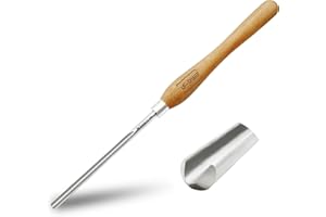 UF-SHARP 1/2 inch Bowl Gouge for Wood Lathe,M2 Cryo HSS Wood Turning Tools with Beech Wood Handle (1/2 inch)