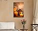 wall26 Canvas Print Wall Art Massage Stones with Atmospheric Candles Floral Nature Photography Realism Zen Scenic Relax/Calm Multicolor for Living Room, Bedroom, Bathroom, Office - 12
