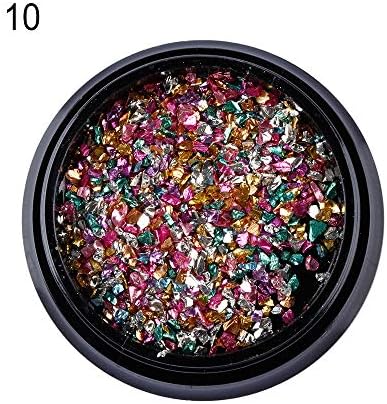 Sexy Sequins Mix Design Manicure DIY Nail Tiny Rhinestones Broken Glass Crystal Beads Nail art Decor