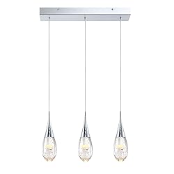 JoollySun Crystal Pendant Light Fixtures: Chrome