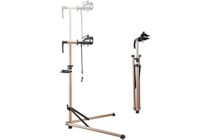 VEVOR Bike Repair Stand, 88 lb Heavy-duty Bicycle Work Stand with 41.3-59.8 in Adjustable Height & Magnetic Tool Tray, Foldab