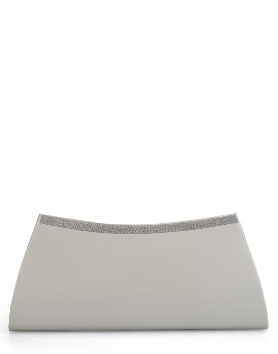 oleva women's croco leather white clutch bag