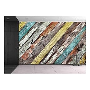 Wood Background - Removable Wall Mural | Self-Adhesive Large Wallpaper - 66x96 inches