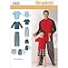 Simplicity 1605 Boy's And Men's Pajama Sewing Patterns, Men's Sizes S-XL and Youth Sizes S-L