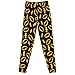 BATMAN DC Comics Batgirl Logo All Over Print Leggings (X-Large) Black
