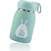 320ml Vacuum Cup Mini Insulated Coffee Bottle,Stainless Steel Travel Mug Cute Rabbit Tea Cup for Adult, Office Car Outdoor Use