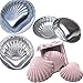 Metal Bath Bomb Mold Sea Shell 2 Sets M & L (2 Sets of sea Shells)