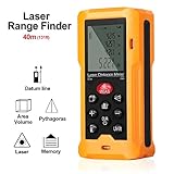 GoerTek Digital Laser Distance Measure Range Finder Meter Measuring Device Tool,Lightweight Tape Diastimeter 0.16(0.05m) to 131ft (40m)