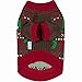 Blueberry Pet Ugly Christmas Santa Claus Holiday Season Shawl Collar Dog Sweater, Back Length 16