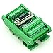 Electronics-Salon DIN Rail Mount D-SUB DB26HD Female Interface Module, Breakout Board, DSUB DB26.
