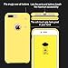 TORRAS iPhone 7 Plus Case/iPhone 8 Plus case, Liquid Silicone Rubber Slim Fit Soft Phone Case with Microfiber Cloth Lining Compatible with iPhone 7 Plus/iPhone 8 Plus, Yellow