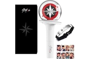 miuhuy Stray Kids Official Lightstick Ver 2 with Bracelet and Photocards, Light Stick Kpop Merch Merchandise Cheering Lighting for Concert & Fan Events, Ideal Gift