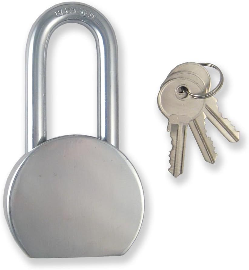 Padlock for Trucking, Shipping, Containers 65mm, Long Shackle - Keyed Alike Ideal for Trucks, Trailers, etc. MADOL Pack of 2 [965LKA-2]