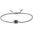 Emporio Armani Men's Silver-Tone Stainless Steel Chain Slider Bracelet (Model: EGS2845040)