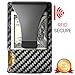 Tactical Ninja Premium Slim RFID Wallet Minimalist Wallet/Carbon Fiber Credit Card Holder With Money Clip/Aluminum Front Pocket Card Case/With Protective Scan Proof Anti-Theft Technology