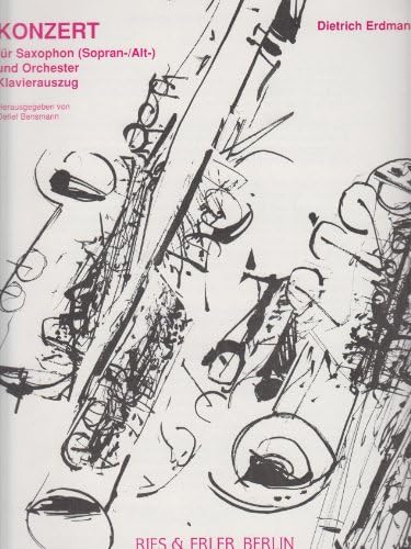 Concerto for Soprano & Alto Saxophone (1 Player) by Dietrich Erdmann