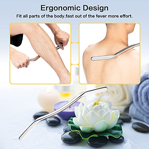 Stainless Steel Gua Sha Scraping Massage Tool Set Great Soft Tissue