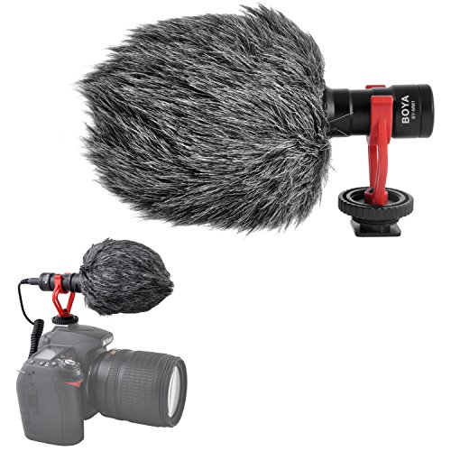 Super-Cardioid Shotgun Video Microphone- BOYA BY-MM1 Universal Compact On-Camera MiniÂ Recording Mic Directional Condenser for IPhone Android Smartphone Mac Tablet YoutubeÂ DSLR Camera Camcorder