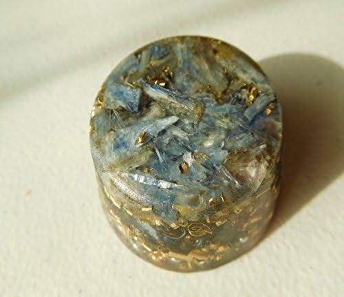 Blue Kyanite Orgone Generator Energy Accumulator 7.83Hz/432Hz/528Hz/Advance Harmonics Many Beautiful Ingredients!! (Blue Kyanite)
