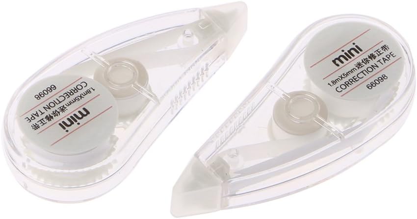 Lvyuanda 2Pcs Cute Correction Tape Mini Roller White Out Eraser School Office Stationery