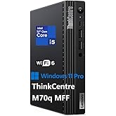 Lenovo ThinkCentre M70q Tiny 1L Business Desktop Computer, 12th Gen Intel Hexa-Core i5-12500T (Beat i7-11700T), 16GB DDR4 RAM, 512GB PCIe SSD, WiFi 6, Bluetooth 5.1, Windows 11 Pro