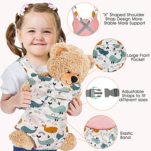 Vollence Baby Doll Carrier Front and Back Backpack Doll Carrier for 14