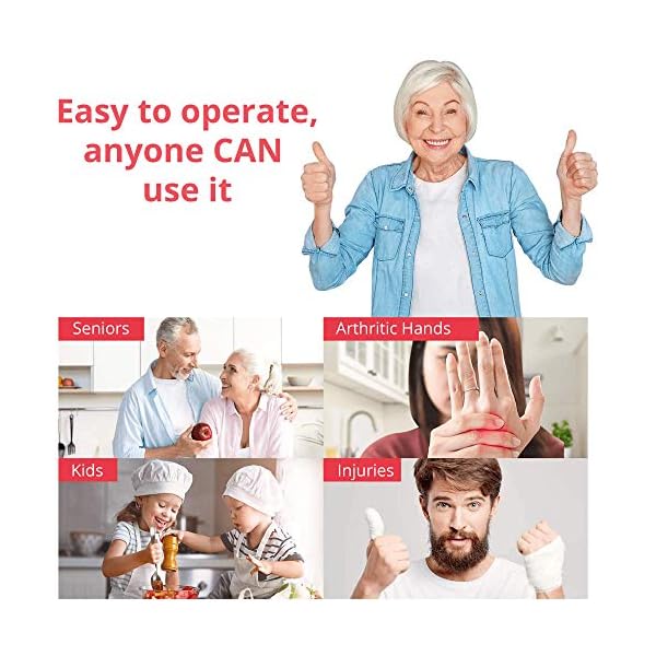 Kitchen-Mama-Electric-Can-Opener-Smooth-Edge-Tin-Opener-with-Easy-Touch-Start-Stop-Ergonomic-Arthritic-Hand-Friendly-Compact-Cordless-Design-Red Kitchen Mama Electric Can Opener - Smooth Edge Tin Opener with Easy-Touch Start & Stop, Ergonomic & Arthritic Hand…