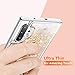Maxdara Case for Galaxy Note 10+ Plus Case Glitter for Girls Women Liquid Bling Shiny Sparkle Luxury Pretty Flowing Quicksand Soft TPU Case for Samsung Galaxy Note 10+ Plus 5G 6.8 inches (Gold Silver)