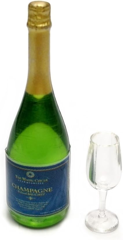 muñecas en botellas de vidrio