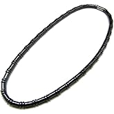 Accents Kingdom Men's Hematite Therapy & Healing Stone with Cylindrical Bead Necklace