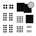 Wadoy Felt Pads Furniture Feet, Floor Protectors Heavy Duty, Adhesive Felt Chair Pads, 100-Piece, Black