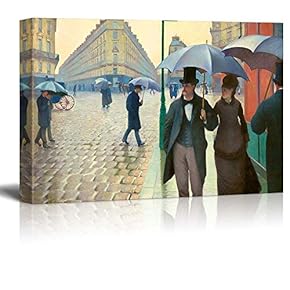 Paris Street Rainy Day by Gustave Caillebotte - Canvas Art Print