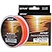 Goture 8 Strands Braided Fly Backing Fishing Line for Trout Bass Pike in The Saltwater Freshwater 20lb 30lb 109yd Orange White Yellow White/Black Yellow/Black