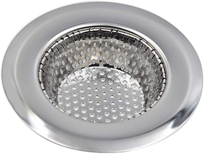 Heart Service Sink Filter Durable Sink Strainer Anti Blocking Mesh Stainless Steel Filter Kitchen Supplies for for Protecting Food Catcher 1 Pcs Silver