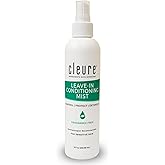 Cleure Fragrance Free Leave-In Conditioner, Dry &amp; Curly Hair (8 fl oz) | Hypoallergenic Detangler Spray for Dry, Frizzy, Straight, Curly &amp; Color Treated Hair Sensitive Skin Safe, Made in the USA