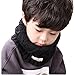 1A2B3C Fashion Kids Baby Infant Boys Girls Collar Knit Soft Infinity Scarf Neck Scarves (Black) … (Black)