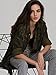 Escalier Women`s Button Down Shirt Long Sleeve Causal Military Camouflage Blouse With Pocket,Camouflage,Medium