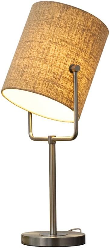 Shihui light Modern table lamp, wrought iron bedside lamp, unique lampshade and iron base, suitable for bedroom, office restaurant, cafe table lamp (Size : S)